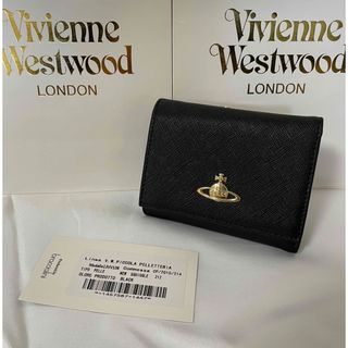 ヴィヴィアンウエストウッド(Vivienne Westwood)のヴィヴィアンウエストウッド　ミニウォレット　ブラック　三つ折り財布(財布)