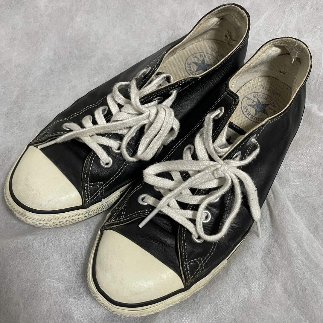 converse allstar 90s レザー　ブラック　us7.5