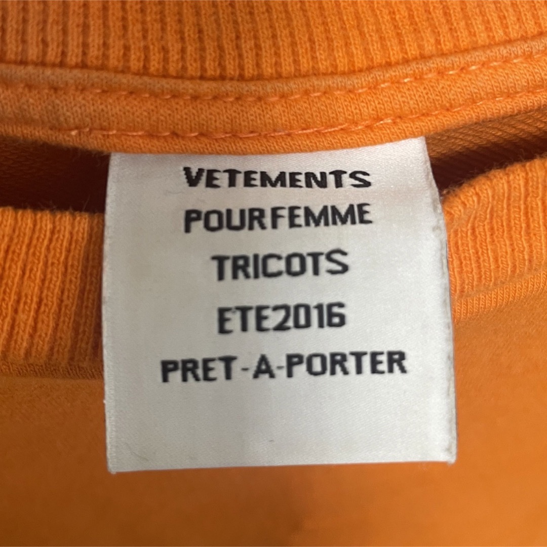 VETEMENTS(ヴェトモン)のヴェトモン　登坂広臣　オレンジ メンズのトップス(Tシャツ/カットソー(七分/長袖))の商品写真