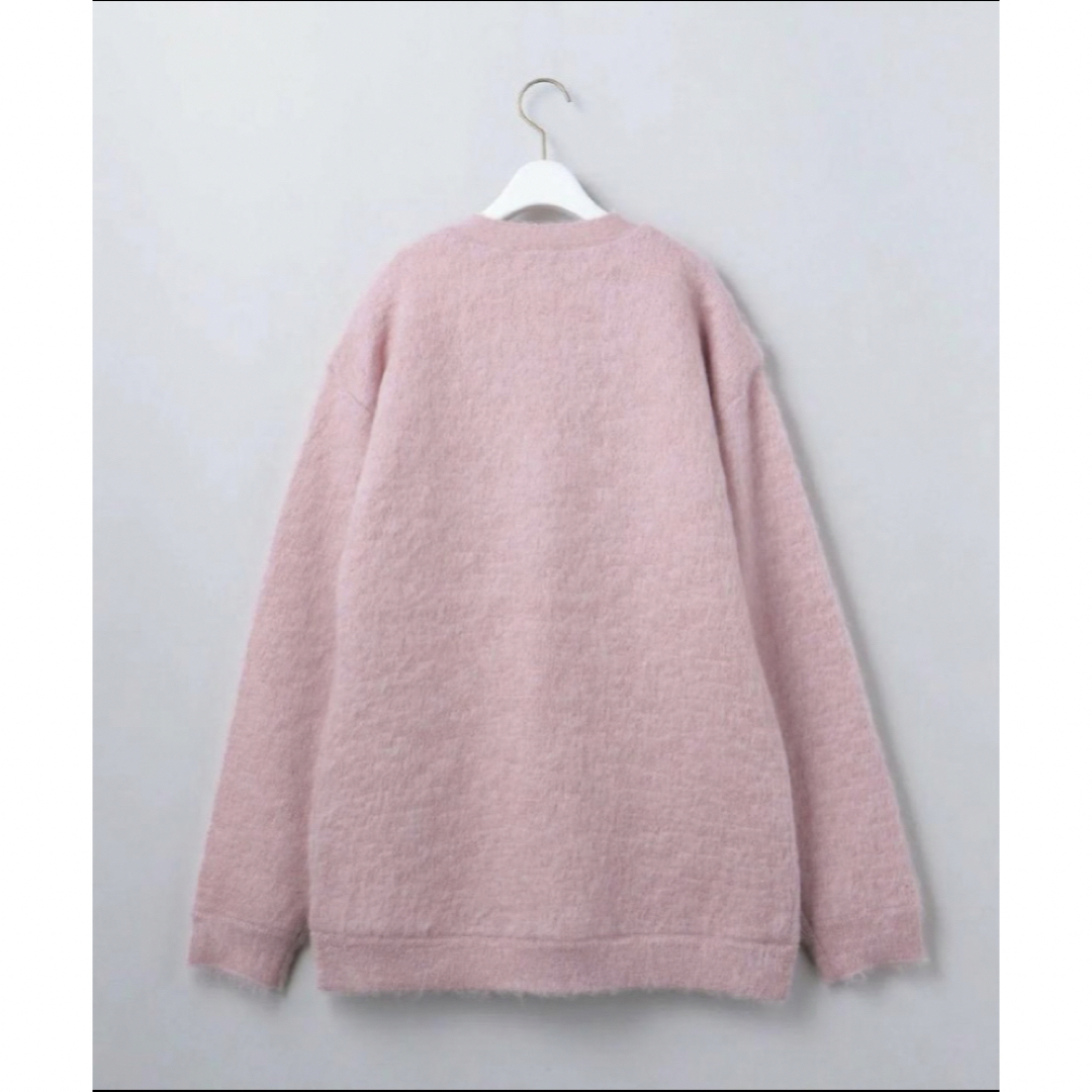 roku mohair shaggy vneck cardigan カーディガン