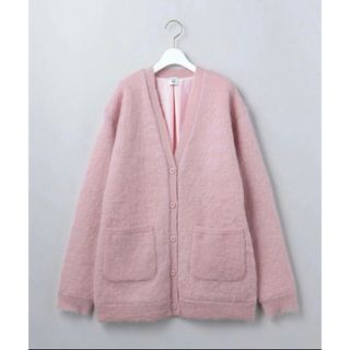 roku mohair shaggy vneck cardigan カーディガン