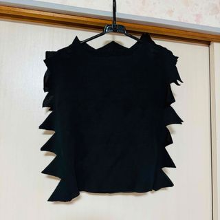 プリーツプリーズイッセイミヤケ(PLEATS PLEASE ISSEY MIYAKE)のイッセイミヤケ　プリーツプリーズ　黒　トップス　リバーシブル(カットソー(半袖/袖なし))