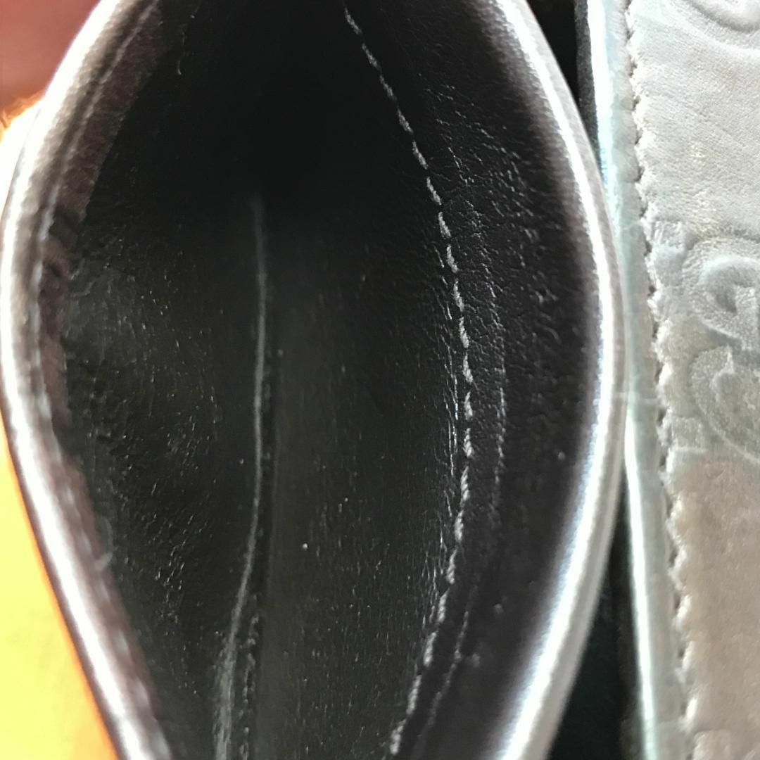 Gucci 良品 GUCCI グッチ コインケース GG柄 シマ レザー