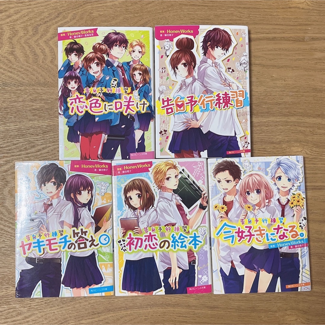 角川書店(カドカワショテン)のHoneyWorks　小説　5冊セット 　藤谷燈子 【バラ売り◎】 エンタメ/ホビーの本(文学/小説)の商品写真