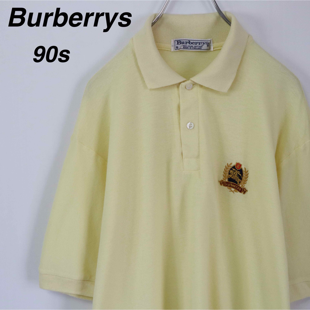 BURBERRY - 【90s】バーバリーズ／ポロシャツ 英国製 イギリス製 刺繍