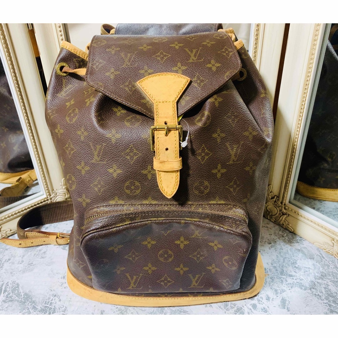 LOUIS VUITTON - 美品 正規品 LOUIS VUITTON ルイヴィトン モンスリ ...