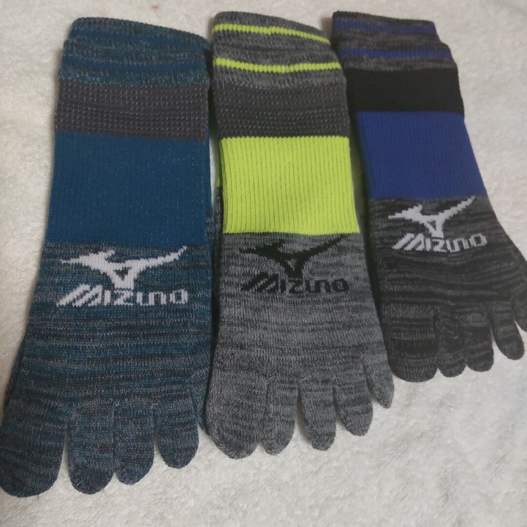 MIZUNO(ミズノ)のミズノ 5本指ソックス 26~28 MIZUNO 五本指ソックス ３足セット メンズのレッグウェア(ソックス)の商品写真