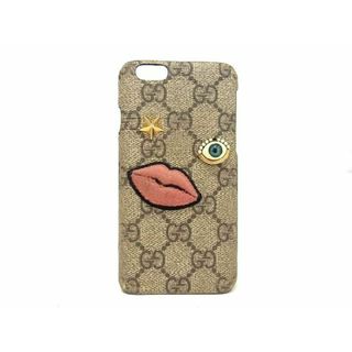 グッチ(Gucci)のGUCCI グッチ GG柄 PVC iPhone6対応 アイフォンケース スマホケース レディース メンズ ベージュ系×マルチカラー DD3017(その他)