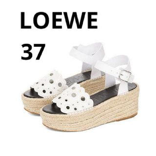 LOEWE ゲートウエッジソールサンダル ロエベ リボン