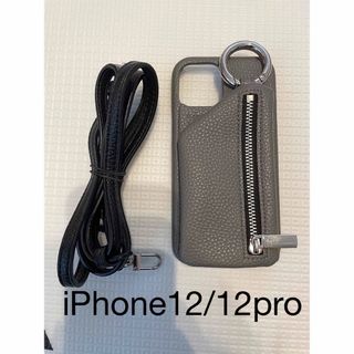 エジュー(ajew)のエジュー　ajew iPhone12/iPhone12pro ストラップ付き(iPhoneケース)