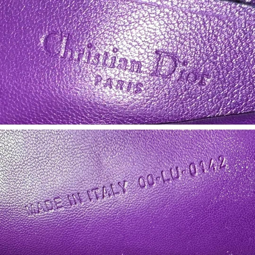 Dior ディオール チェーン ショルダーバッグ ミスディオール カナージュ 紫 9