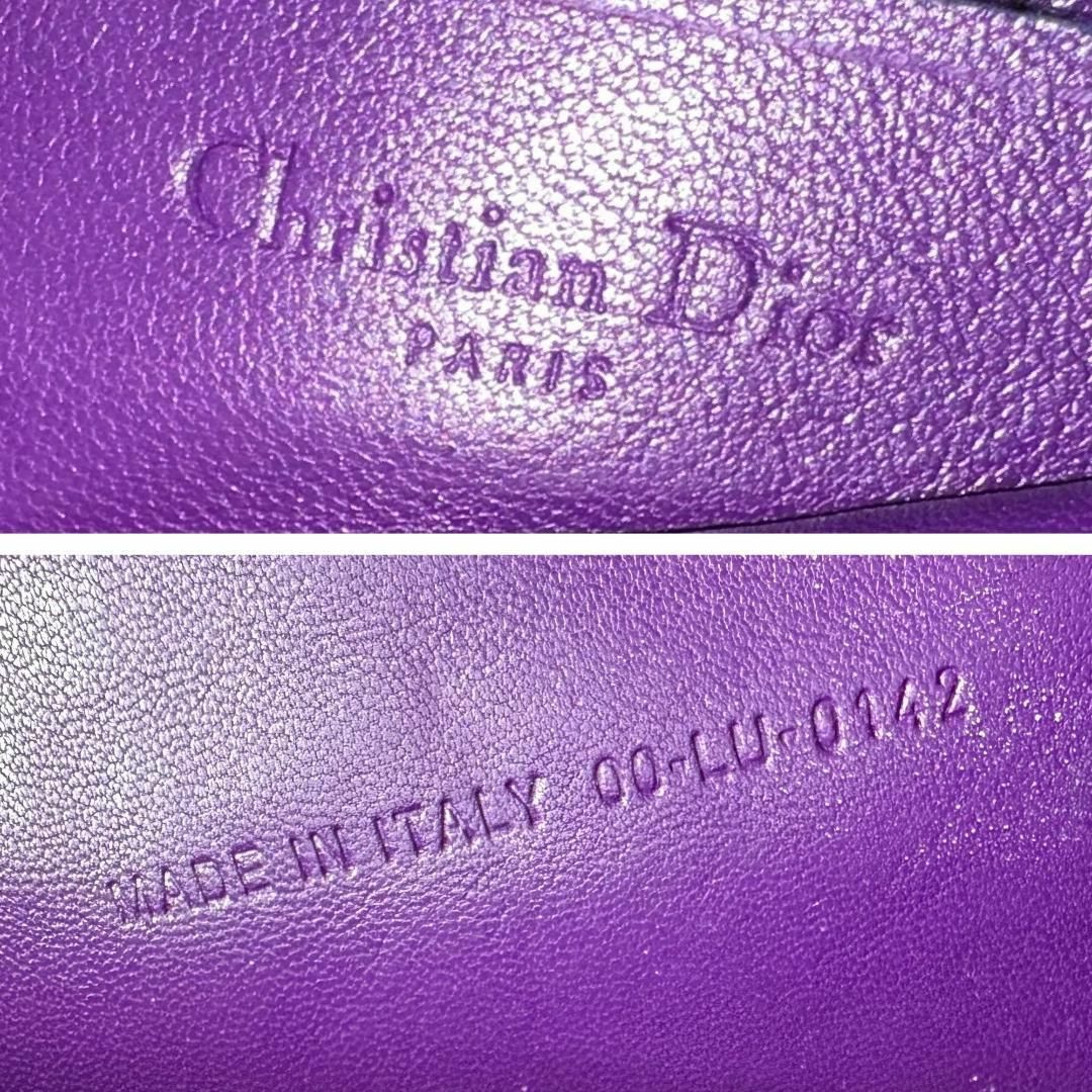 Dior ディオール チェーン ショルダーバッグ ミスディオール カナージュ 紫