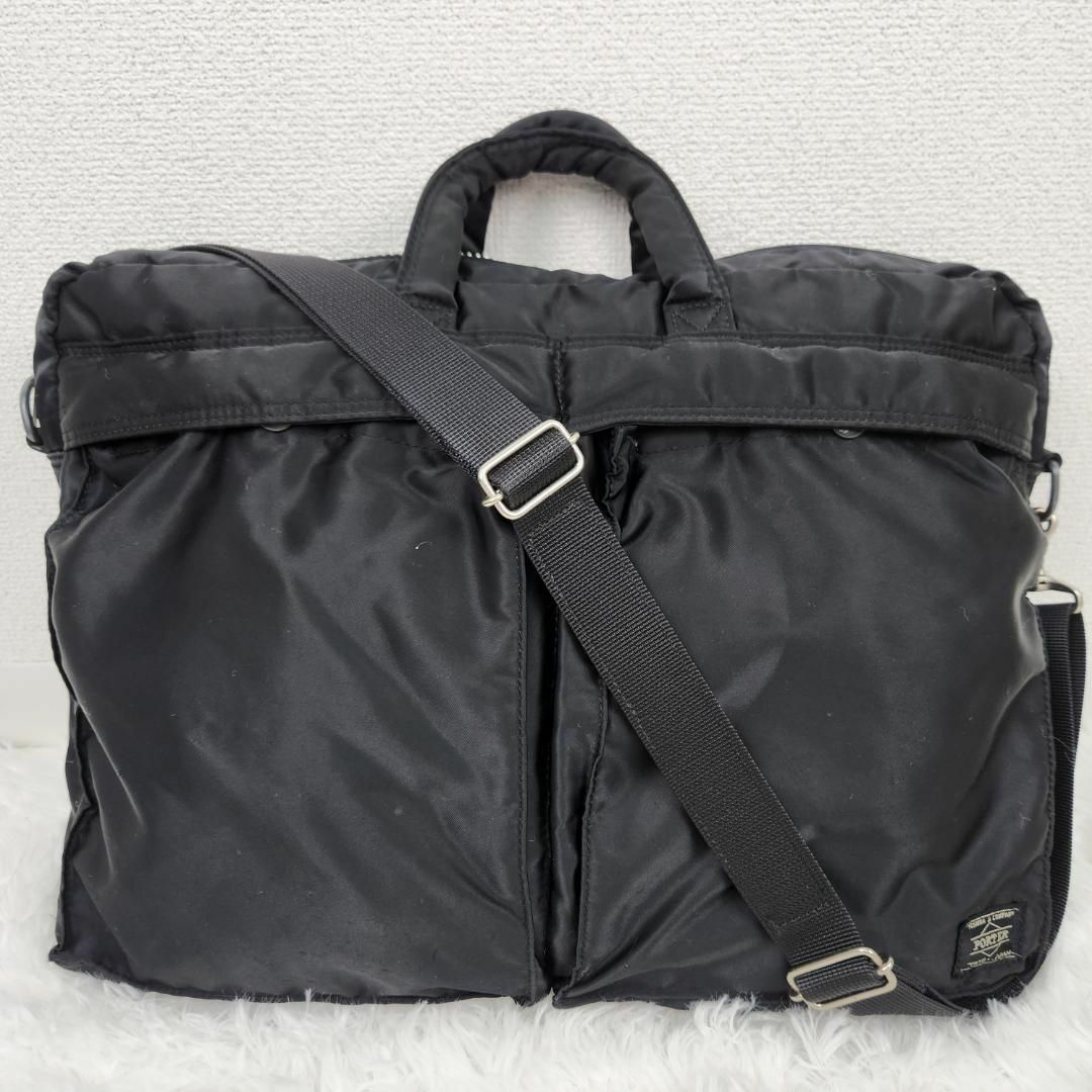 【美品】PORTER ポーター 2way タンカー ショルダー バッグ ブラック