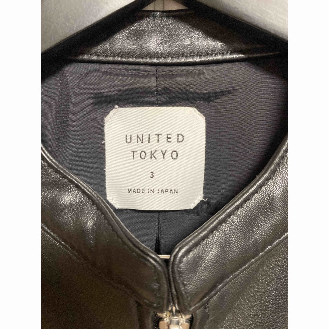 【美品✨】UNITED TOKYO　レザージャケット　シングル　羊革　Lサイズ