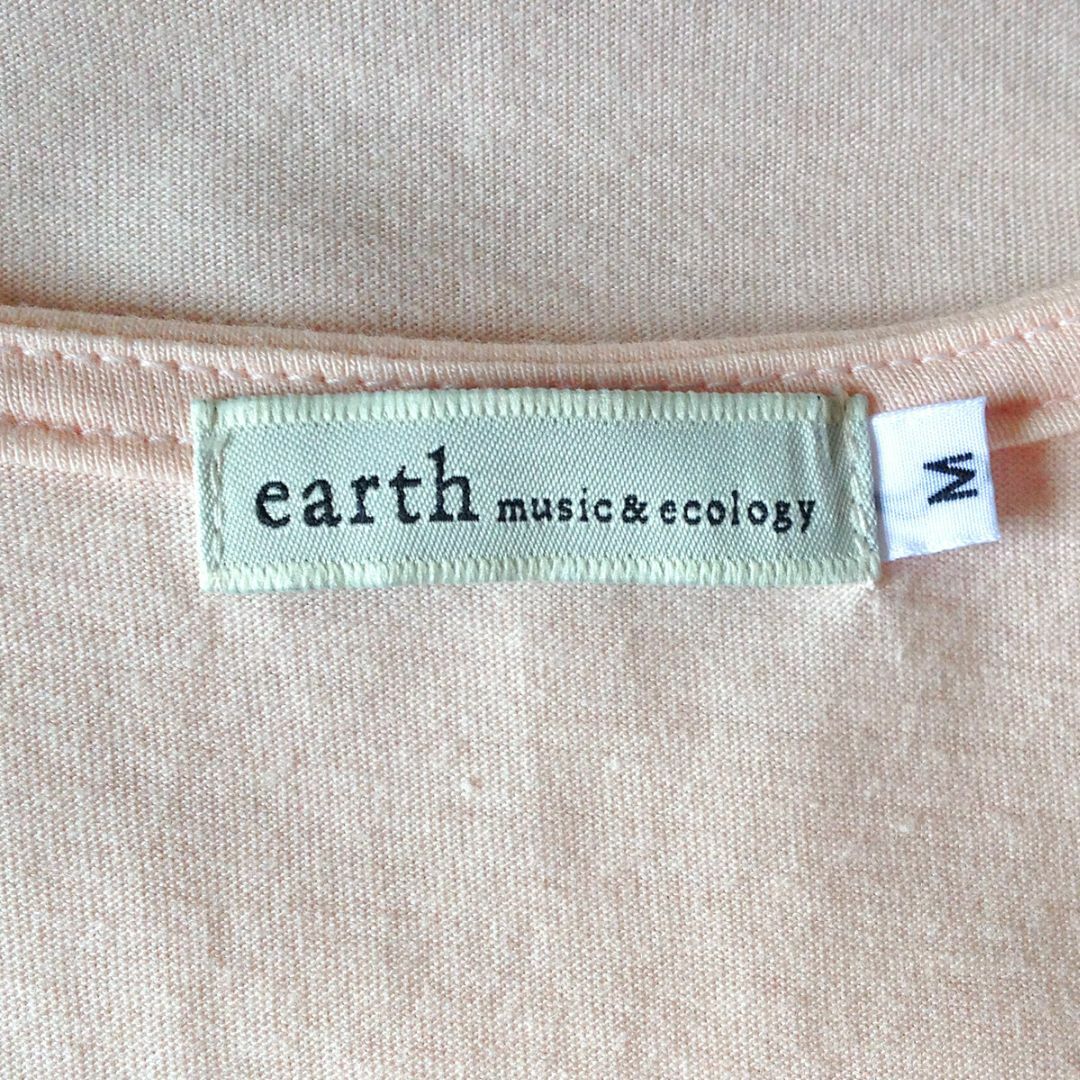 earth music & ecology(アースミュージックアンドエコロジー)の★未使用 美品★レース 半袖 ブラウス カットソー Tシャツ｜M ピンク レディースのトップス(シャツ/ブラウス(半袖/袖なし))の商品写真