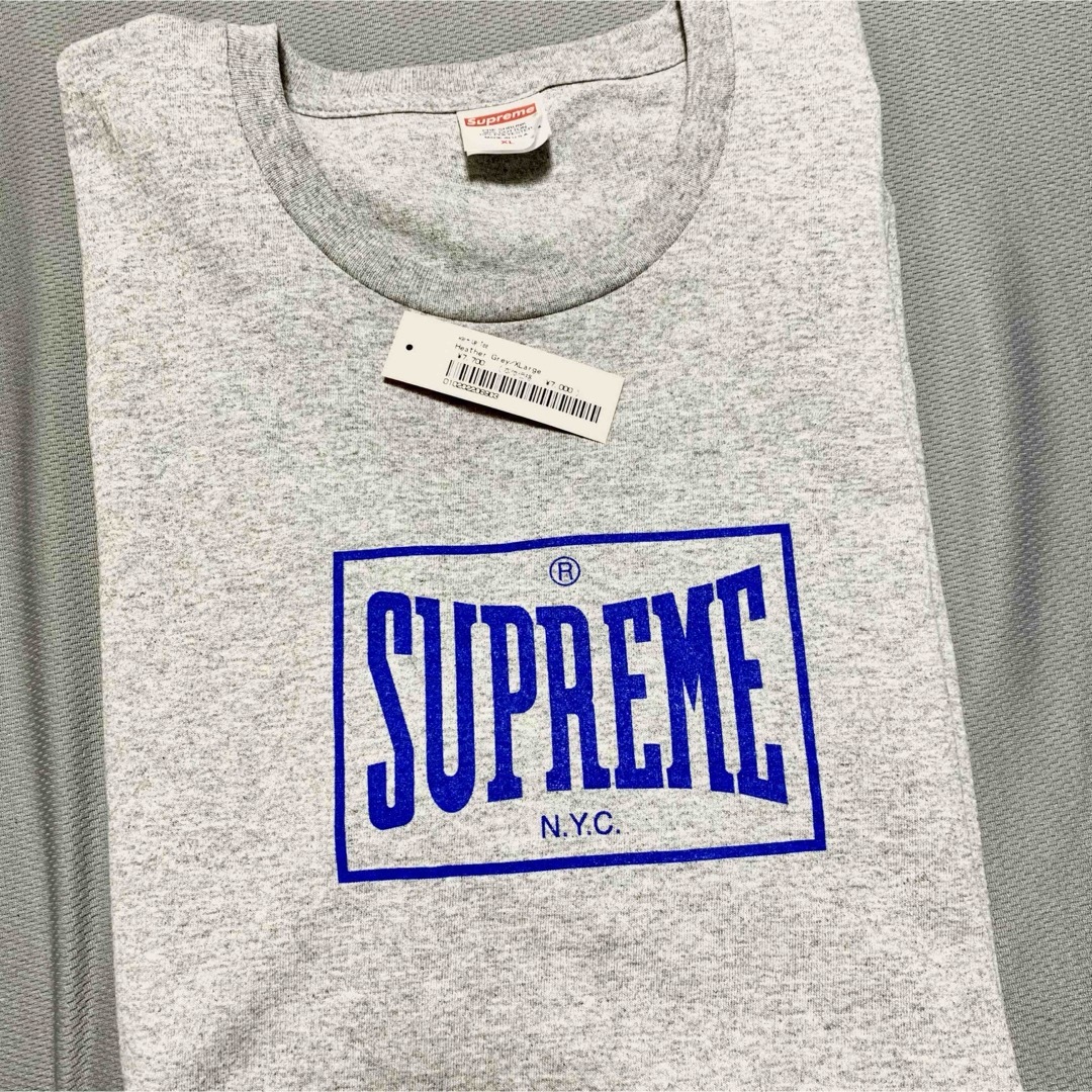 Supreme Warm Up Tee シュプリーム ロゴ Tシャツ グレー