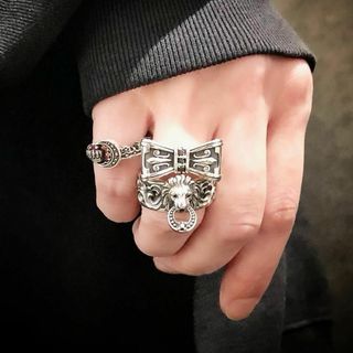 定価 2.9万☆Justin Davis リボンリング指輪 クリア・7号