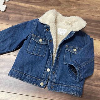 ザラキッズ(ZARA KIDS)のZARA ボア　デニムジャケット　80cm(ジャケット/コート)