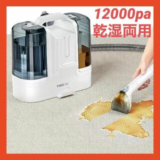 12000pa ❢ 乾湿両用 カーペットクリーナー リンサークリーナー-