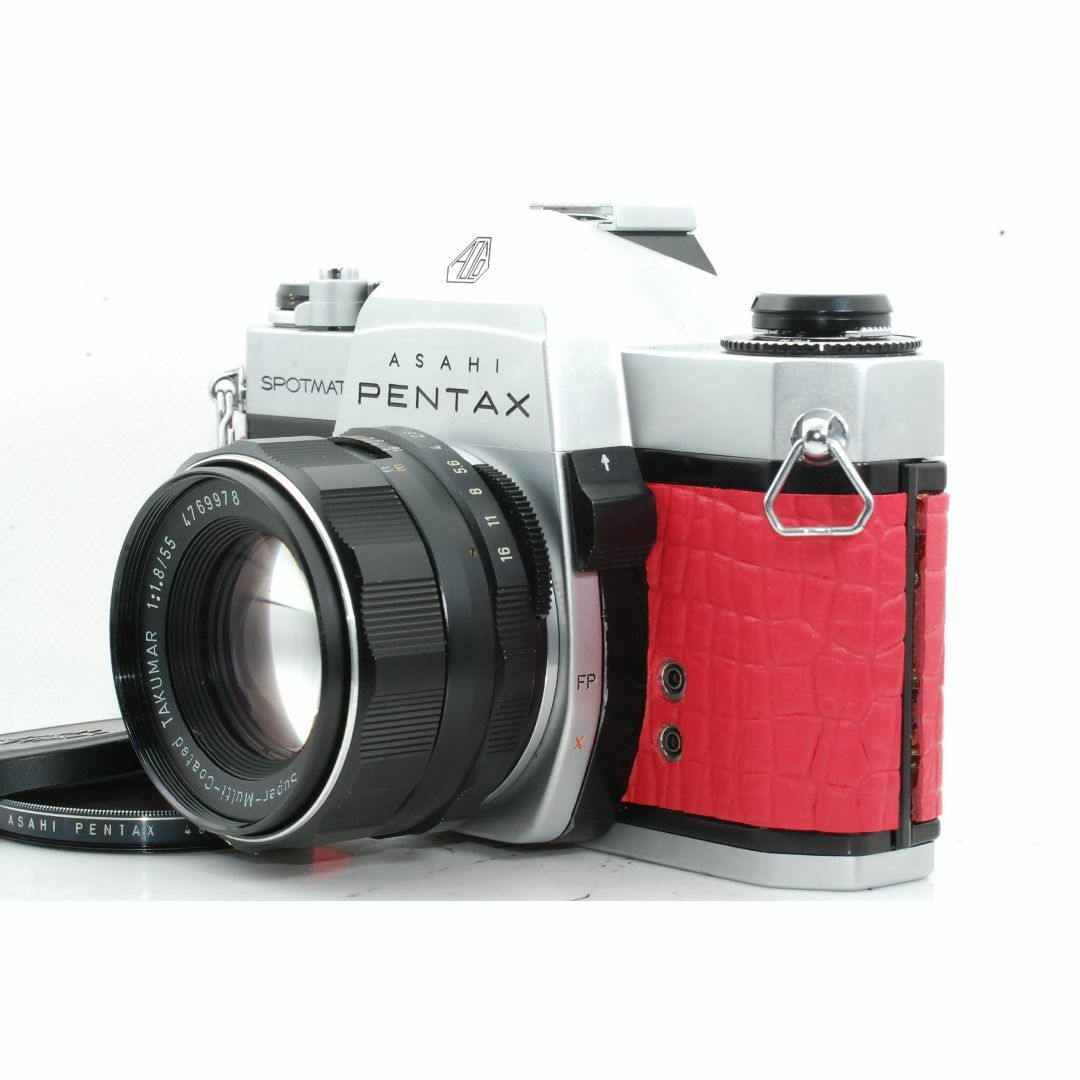 【貼り革交換済】PENTAX SPF + レンズ２本、純正ケース、ストラップ付