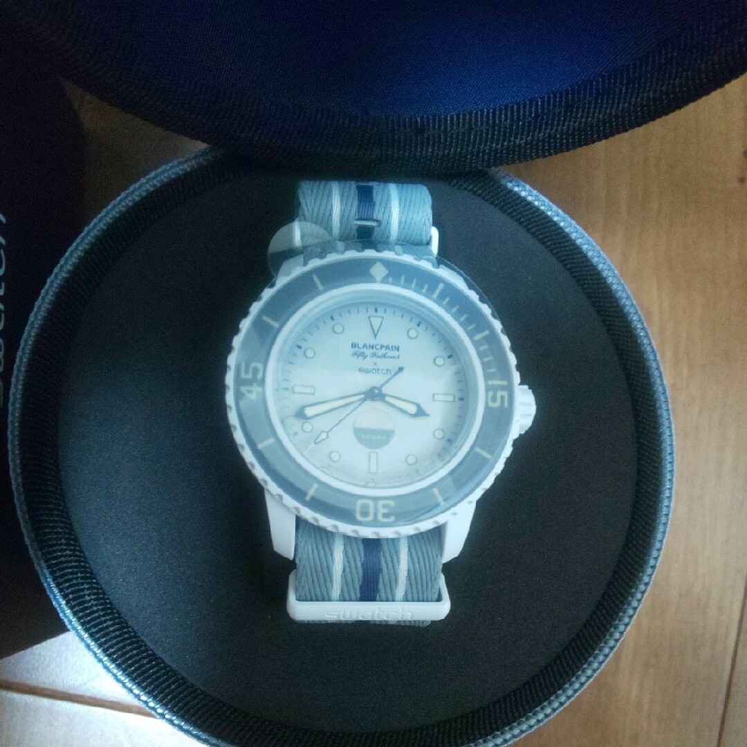 新品 未使用 保証付 SWATCH BLANCPAIN 白 正規品 ブランパン