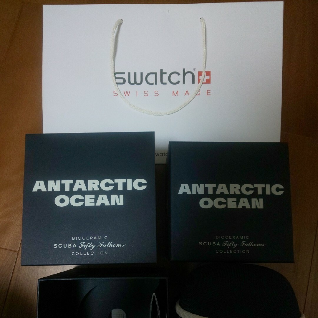 新品 未使用 保証付 SWATCH  BLANCPAIN 白 正規品 ブランパン