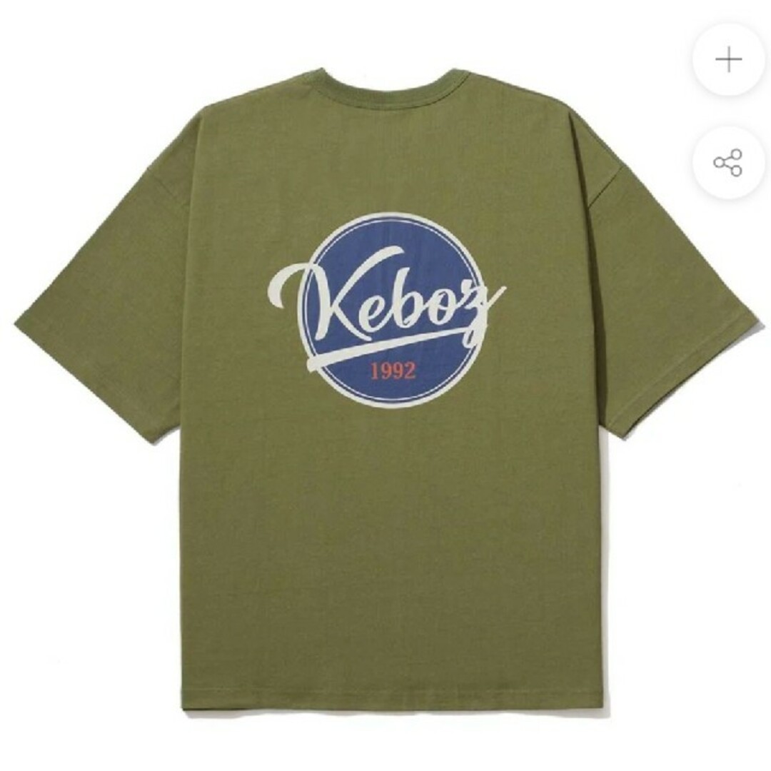 KEBOZ　keboz　ケボズ　バックプリント　Tシャツ　オリーブ　XLメンズ