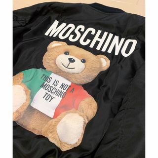 MOSCHINO - MOSCHINO ブラック ボンバージャケット イタリアン