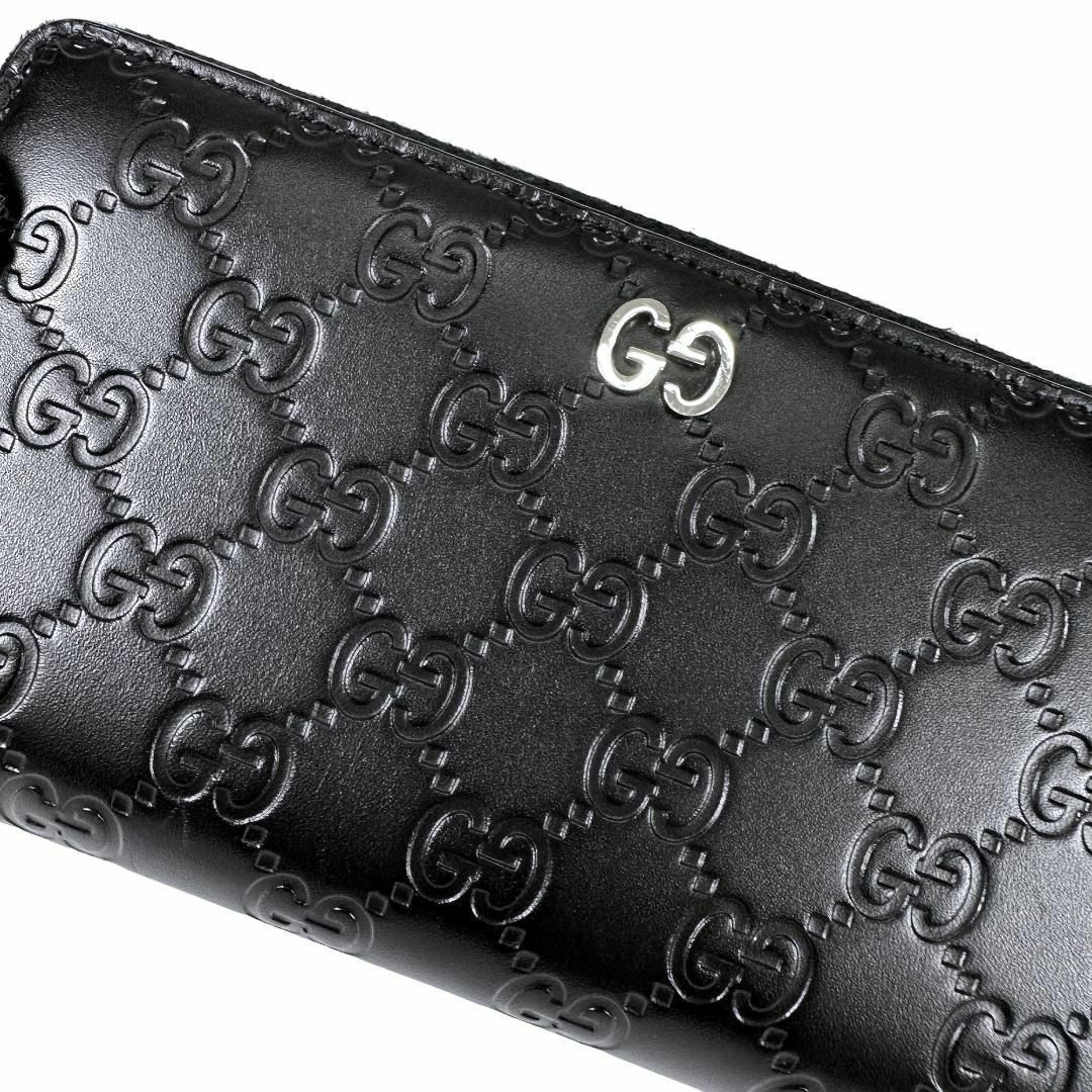 Gucci - ☆未使用に近い☆グッチ 長財布 シマ ラウンドファスナー