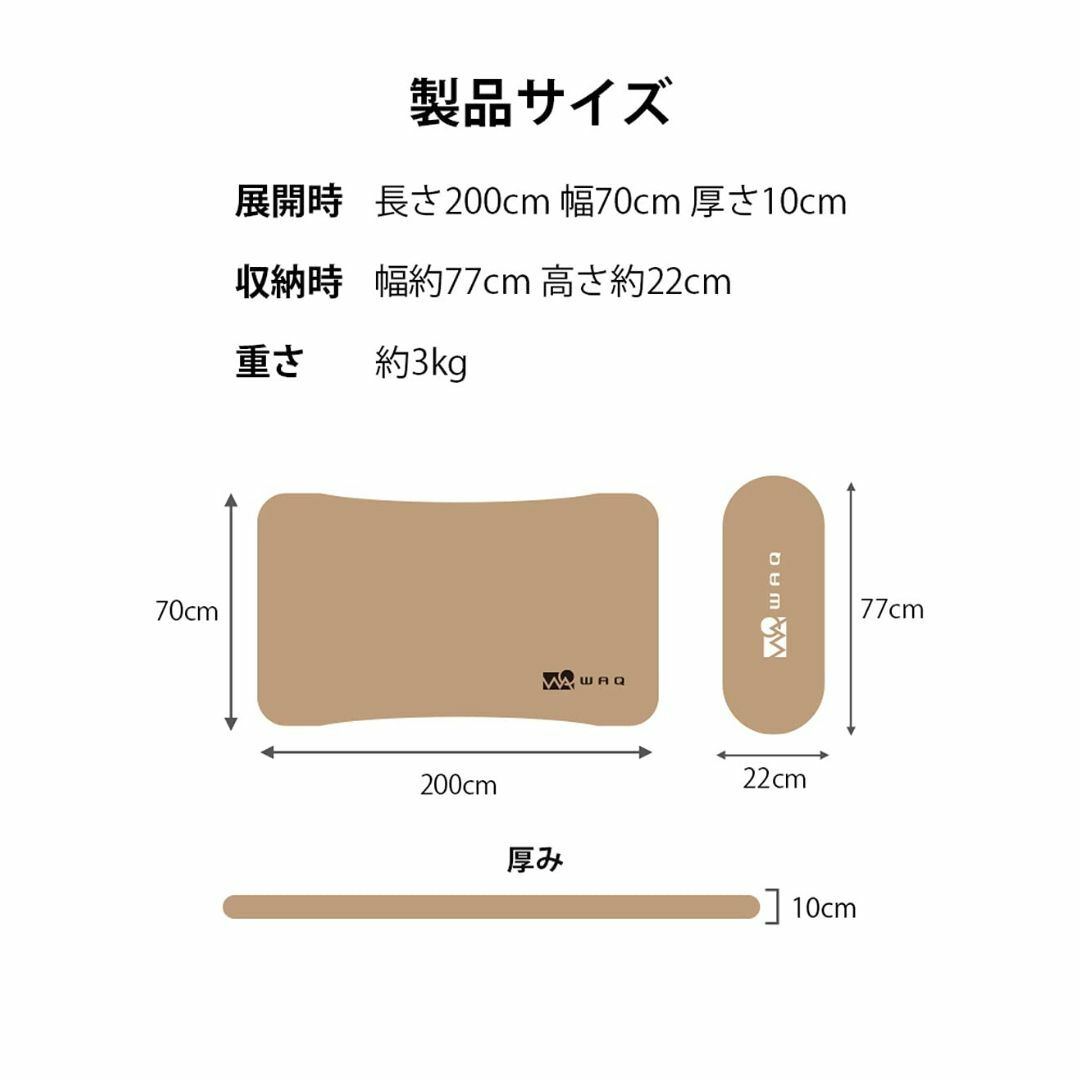 色: ピローセット(オリーブ)】WAQ 2WAY キャンプ コット 静音 軽量の