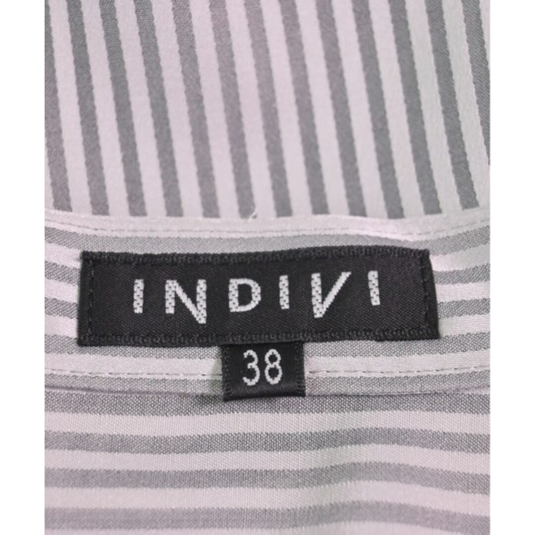 INDIVI インディヴィ カジュアルシャツ 38(M位) グレー