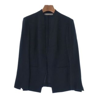 Theory luxe ノーカラージャケット 麻 リネン ストレッチ 36