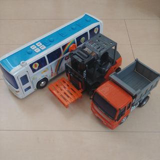 トイコー(TOYCO)のミニカー　トイコー　toyco　サウンドカー　バス　ダンプカー　フォークリフト(ミニカー)