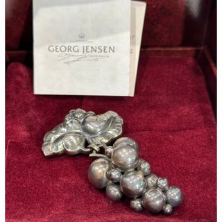 ジョージジェンセン(Georg Jensen)の【大ぶり】GEORGE JENSEN ムーンライトグレープ925ブローチ(ブローチ/コサージュ)