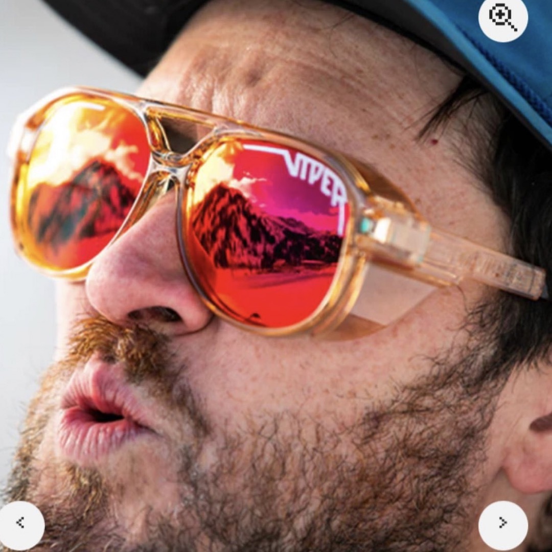 Pit Viper ピットバイパー クリア サングラス　風防付き　イエロー メンズのファッション小物(サングラス/メガネ)の商品写真