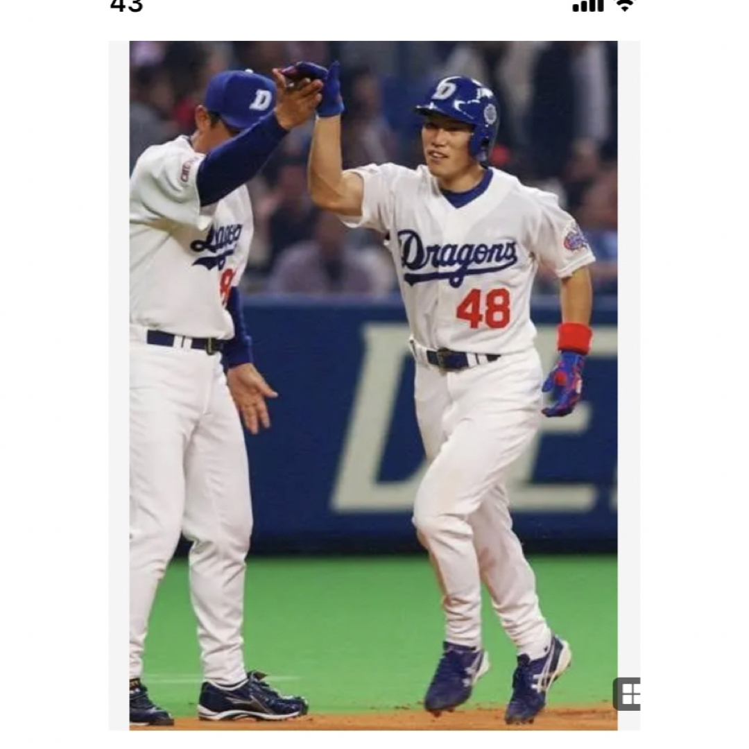 実使用直筆サイン入侍ジャパン監督中日ドラゴンズ#48 井端弘和内野手