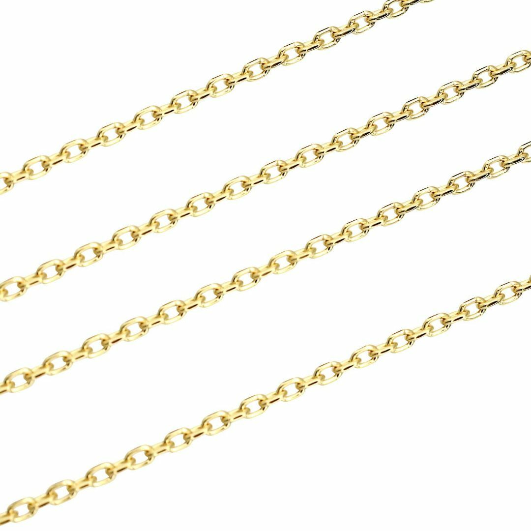 [シアーズ] 18金 ゴールドチェーン ネックレス あずき 軽量 約1.2mm