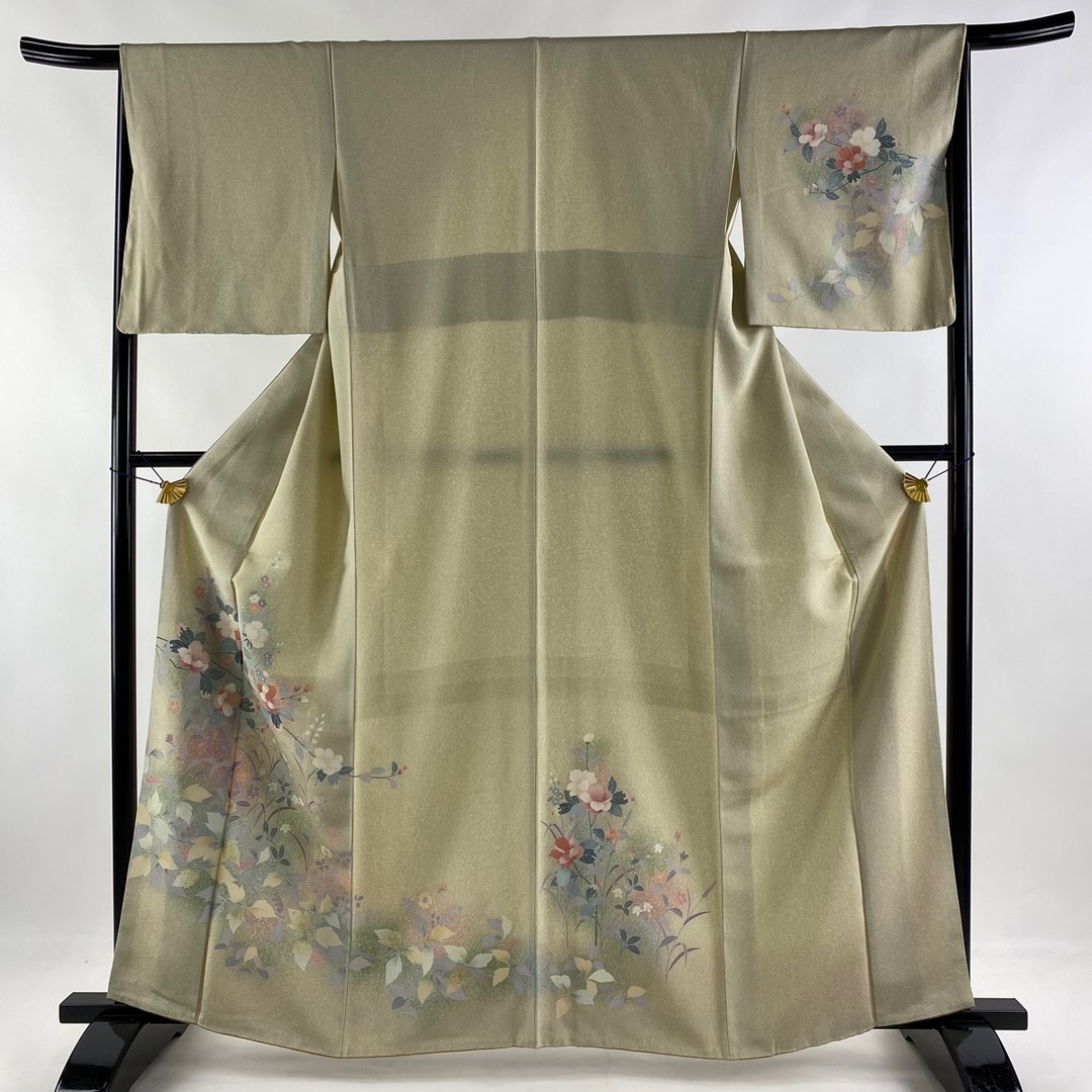 訪問着 身丈162.5cm 裄丈66cm 正絹 美品 秀品 - 着物 紬 身丈163.5cm 裄丈66cm 正絹 秀品