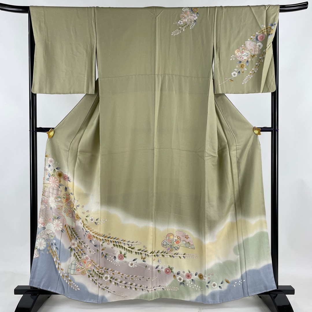 訪問着 身丈163cm 裄丈67cm 正絹 美品 秀品 - 着物