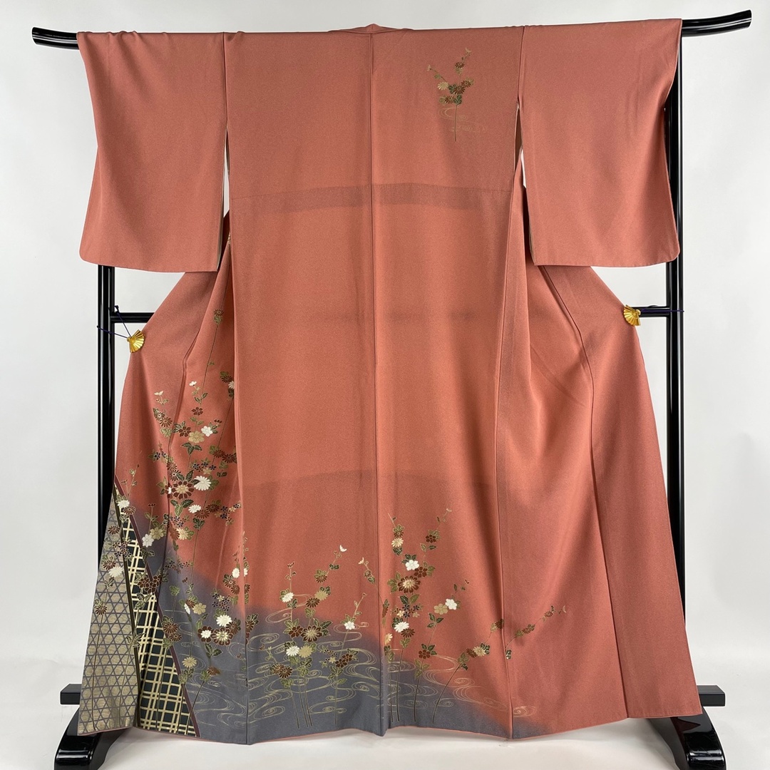 訪問着 身丈163cm 裄丈70.5cm 正絹 秀品 - 着物