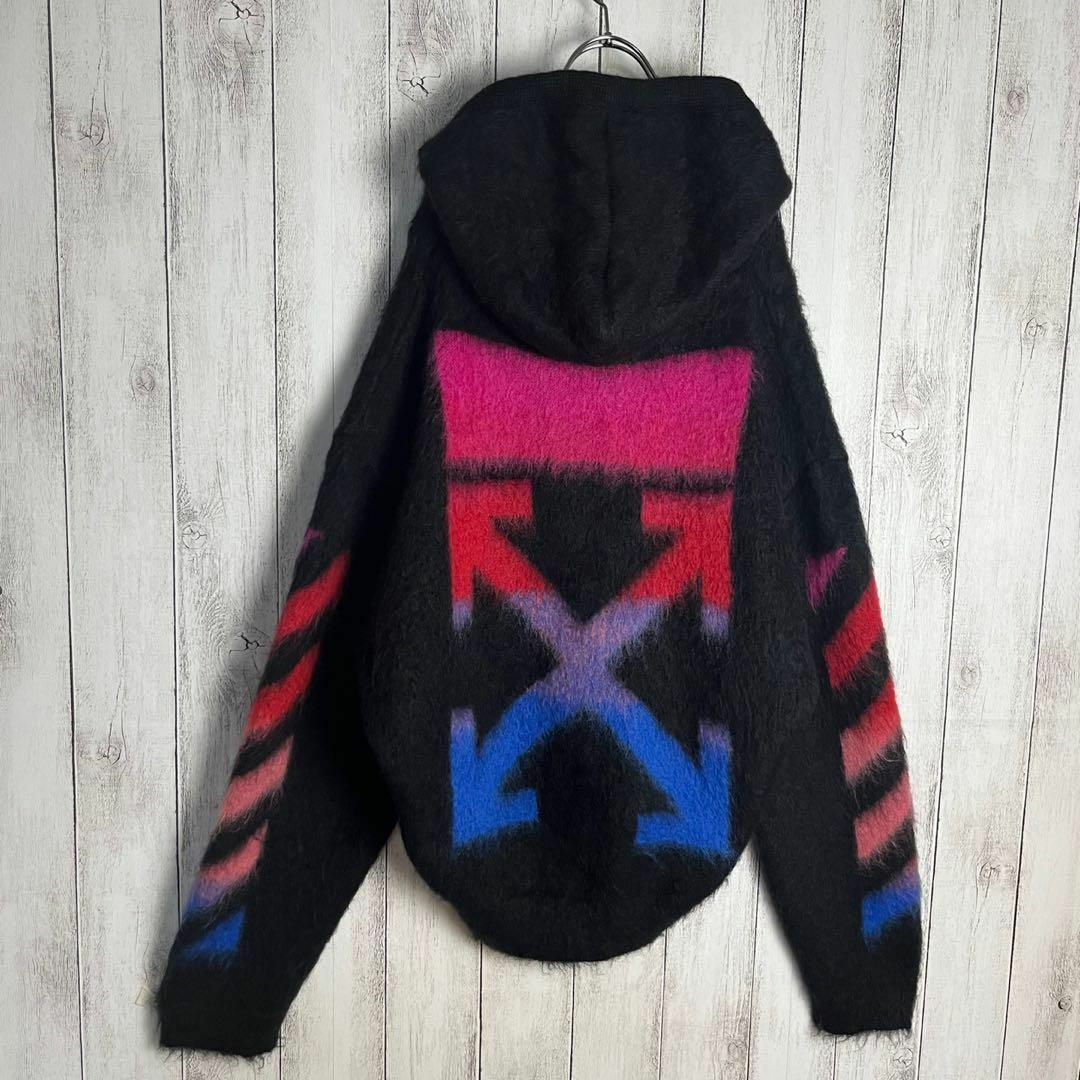 OFF-WHITE - 【鑑定済み】オフホワイト☆クロスアロージップニット