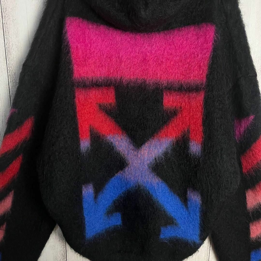 OFF-WHITE - 【鑑定済み】オフホワイト☆クロスアロージップニット