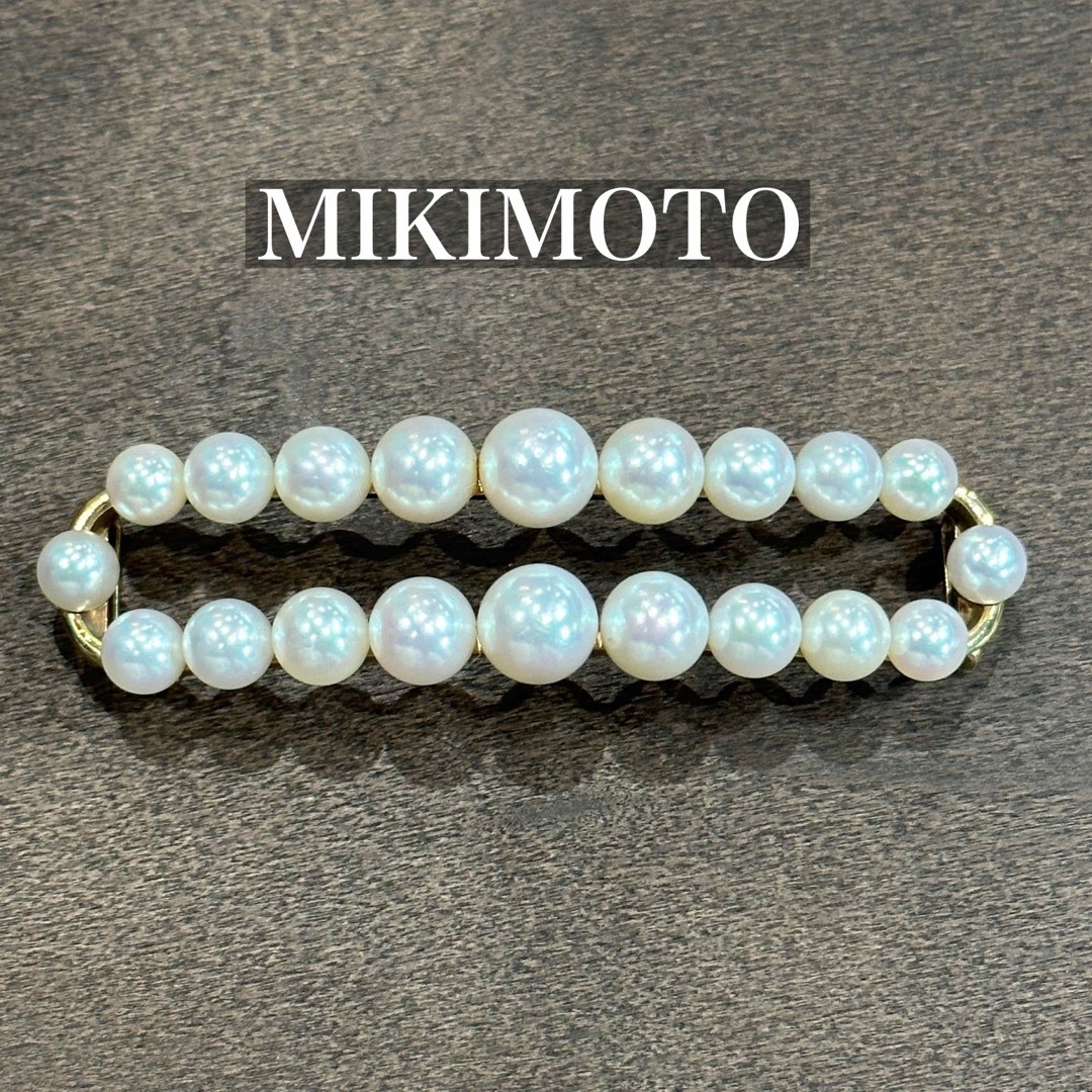 MIKIMOTO K14パール5.1〜7.3㎜帯留め