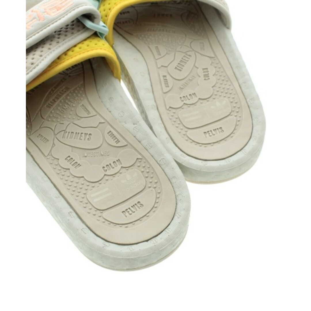 adidas(アディダス)のadidas アディダス サンダル 22.5cm ベージュx黄x水色等 【古着】【中古】 レディースの靴/シューズ(サンダル)の商品写真