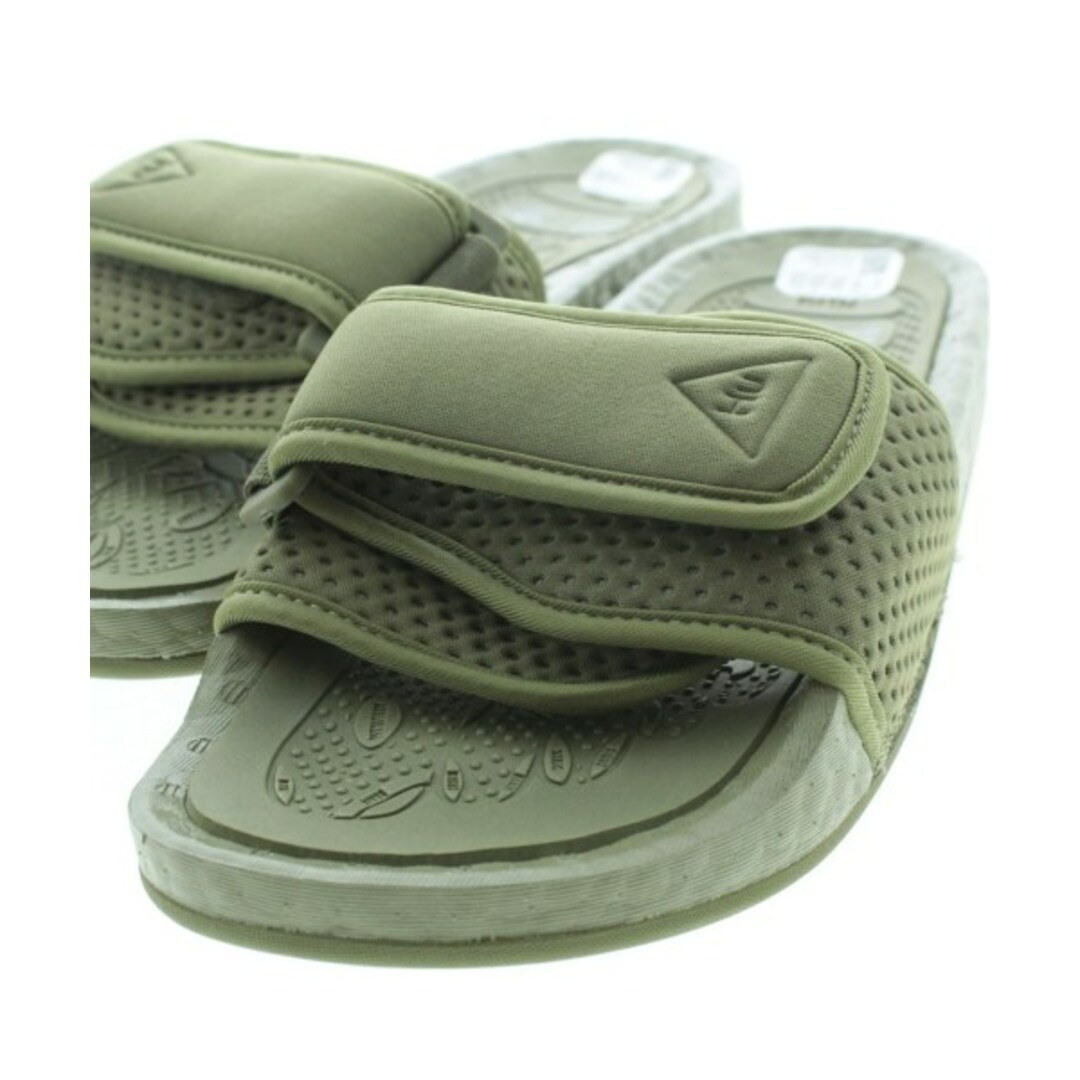 adidas(アディダス)のadidas アディダス サンダル 22.5cm カーキ 【古着】【中古】 レディースの靴/シューズ(サンダル)の商品写真