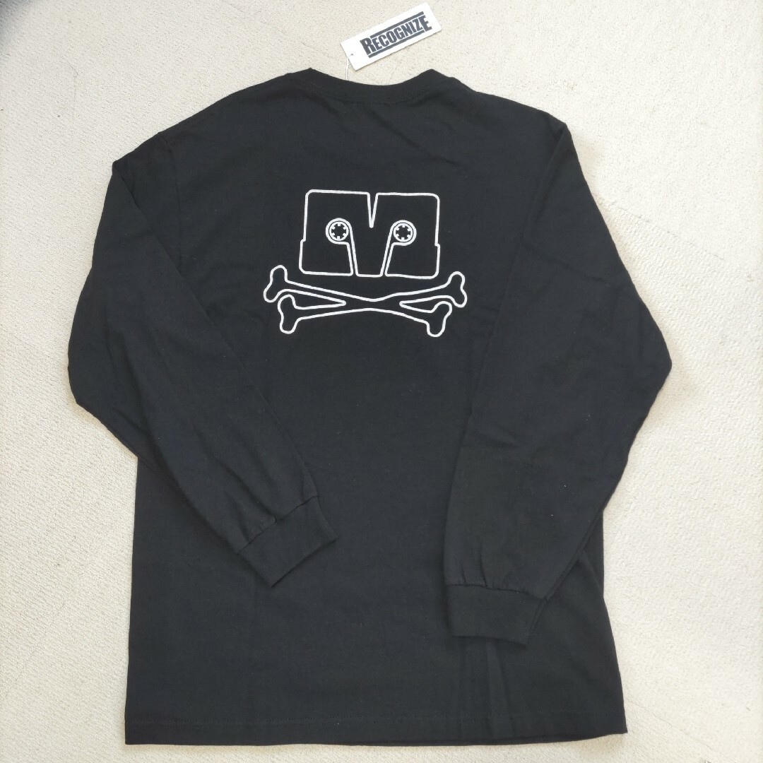 新品 RECOGNIZE ロゴ ロンT 長袖Tシャツ 黒 メンズのトップス(Tシャツ/カットソー(七分/長袖))の商品写真