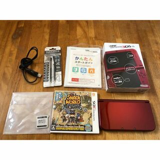 ニンテンドウ(任天堂)の【ゲームソフト microSDカード付】new  Nintendo 3DS LL(携帯用ゲーム機本体)