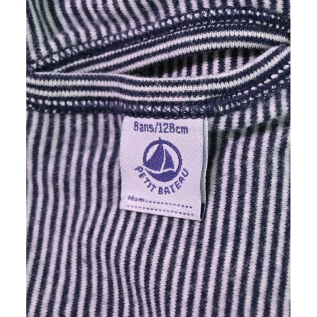 PETIT BATEAU - PETIT BATEAU Tシャツ・カットソー 128 黒x白(ボーダー