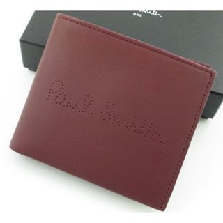 ポールスミス(Paul Smith)の☆1点限り☆新品☆箱付 ポールスミス レシートストーリー 折り財布 ワイン☆(折り財布)