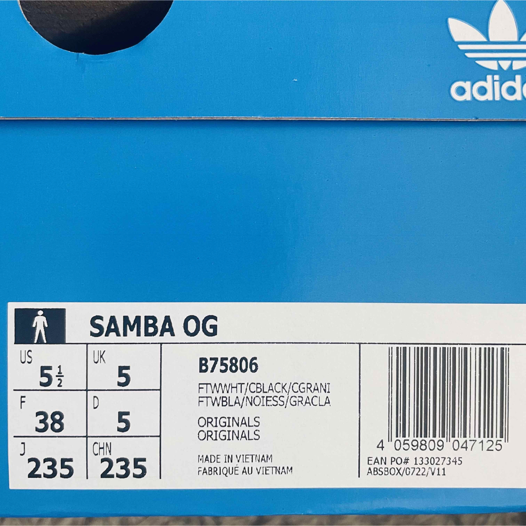 adidas(アディダス)の23.5cm adidas SAMBA OG ホワイト レディースの靴/シューズ(スニーカー)の商品写真